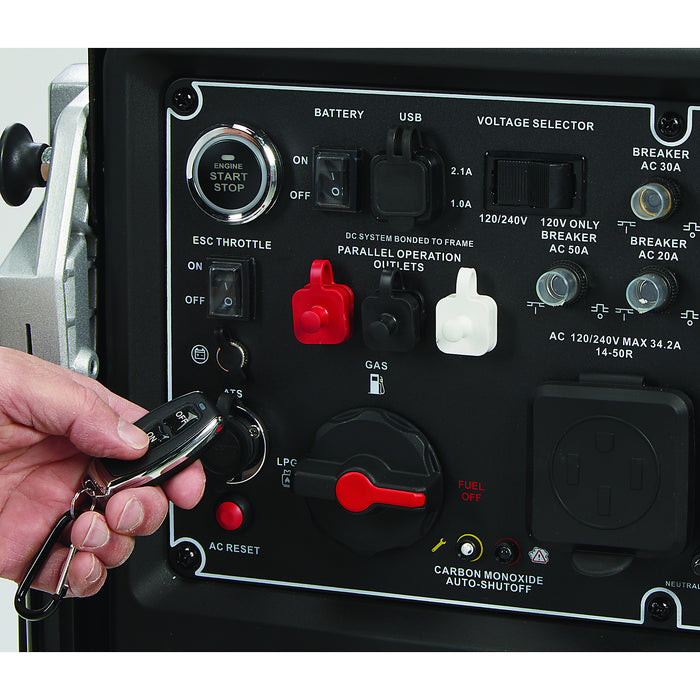 Powerhorse 6075661 Inverter Generator 10500 Surge Watts Dual Fuel Gas Propane Electric Start Portable