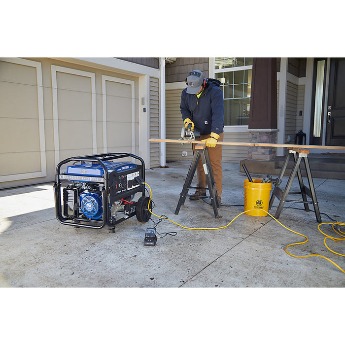 Powerhorse 6075695 Portable Generator 12500 Surge Watts Tri Fuel Gas Propane Natural Gas Electric Start