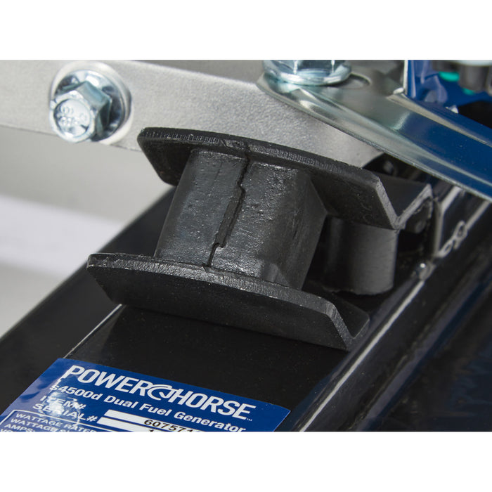 Powerhorse 6075716 Portable Generator 4500 Surge Watts Dual Fuel Gas/Propane Recoil Start