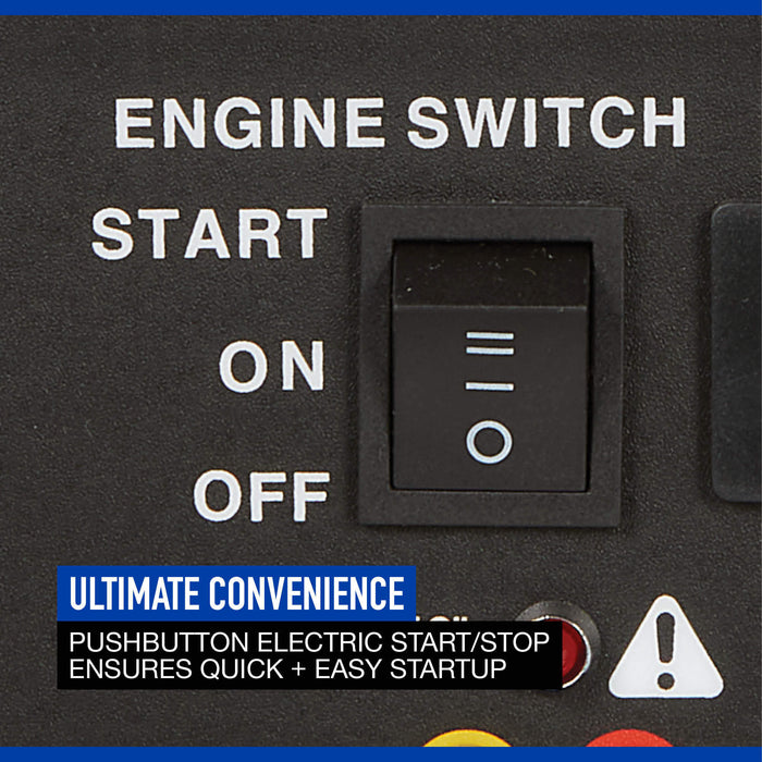 Powerhorse 6075716 Portable Generator 4500 Surge Watts Dual Fuel Gas/Propane Recoil Start