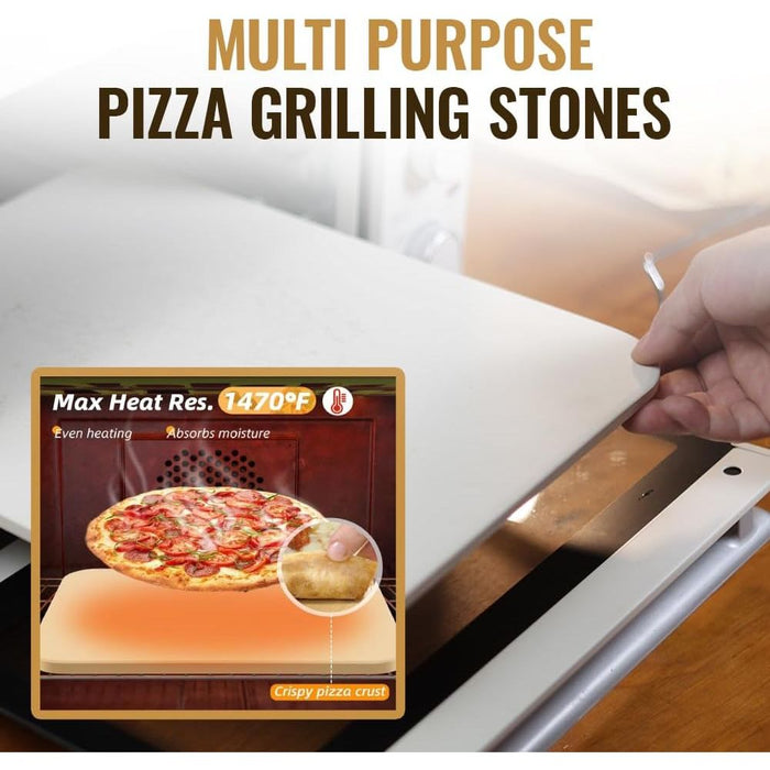 Vero Hardware 8 PCS Pizza Stone Set