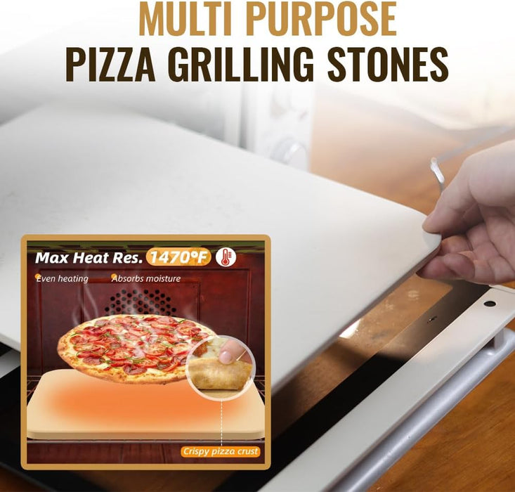 Vero Hardware 8 PCS Pizza Stone Set