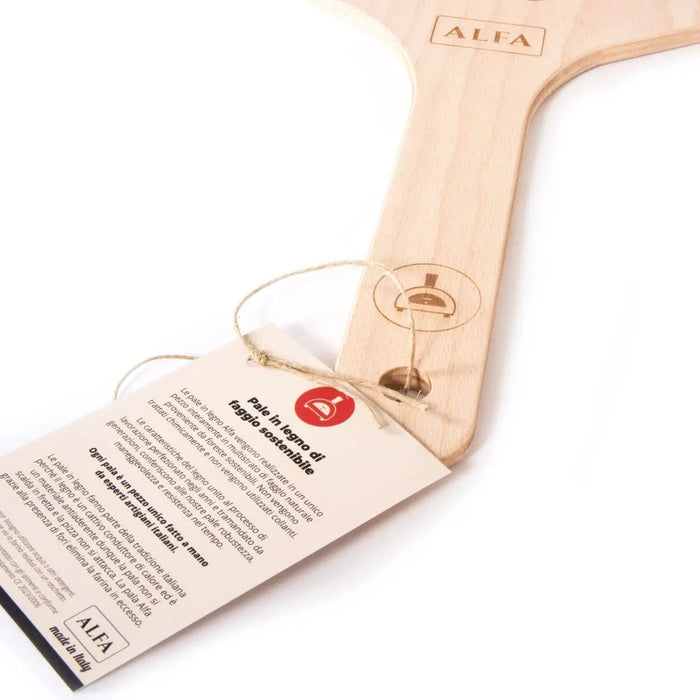 Alfa AC-PLEGNO36 14" Wooden Pizza Peel – 36 cm Dough Launch Peel