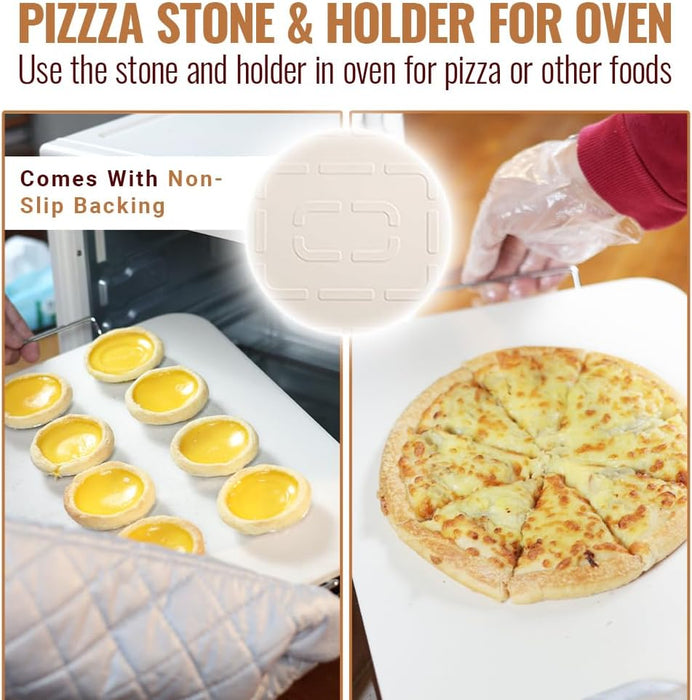 Vero Hardware 8 PCS Pizza Stone Set