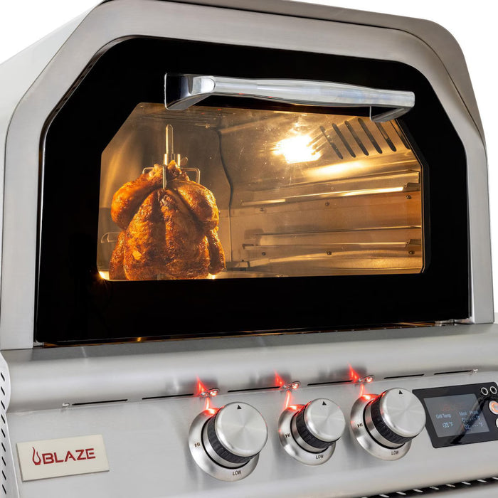 Blaze BLZ-26-PZOVN-LP 26" Outdoor LP Gas Pizza Oven, Stainless Steel Outdoor Oven for Pizza, Bread & Baking