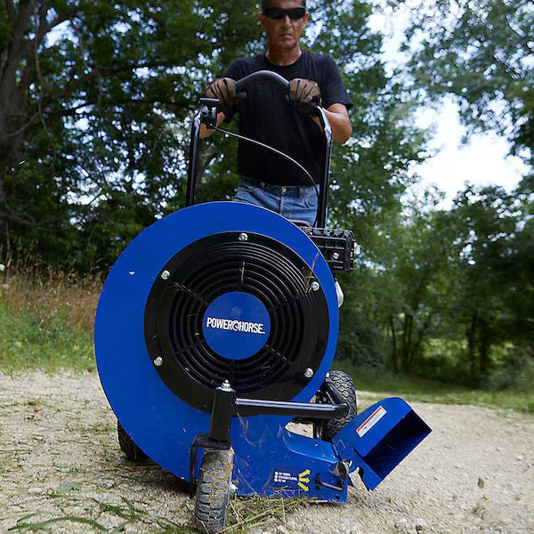 Powerhorse 5818733 Walk-Behind Leaf Blower 7 HP 212cc Gas Powered Wheeled Jet Blower