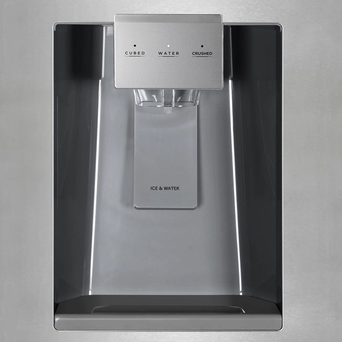 Kostch KOS-36RFD07T-SS 36" Counter-Depth 21.6 cu. ft. 4-Door French Door Refrigerator with Ice & Water Dispenser – Stainless Steel