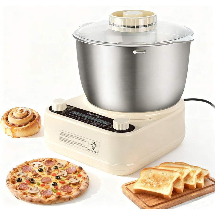 Vero Hardware Electric Dough Maker – 5.34QT Dough Mixer with Ferment Function, Stainless Steel Bowl