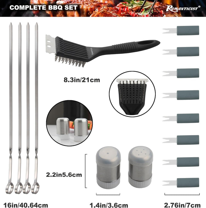 Vero Hardware 20 piece Heavy Duty BBQ Grill Tool Set in Case
