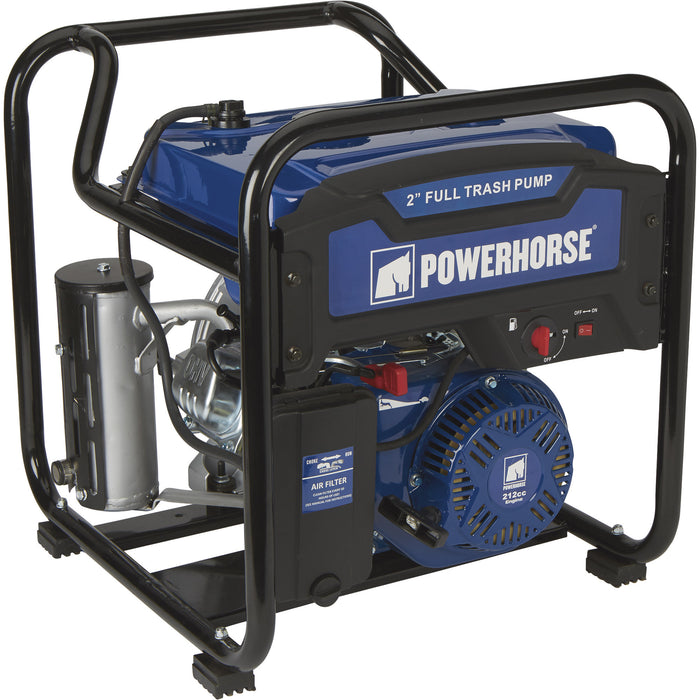 Powerhorse 750126 Trash Pump 2-Inch 183 GPM Gas Powered Extended Run