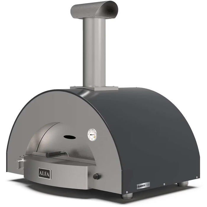 Alfa Classico 2 Pizze Wood-Fired Outdoor Pizza Oven FXCL-2P-MGRA-U – Magma Grey