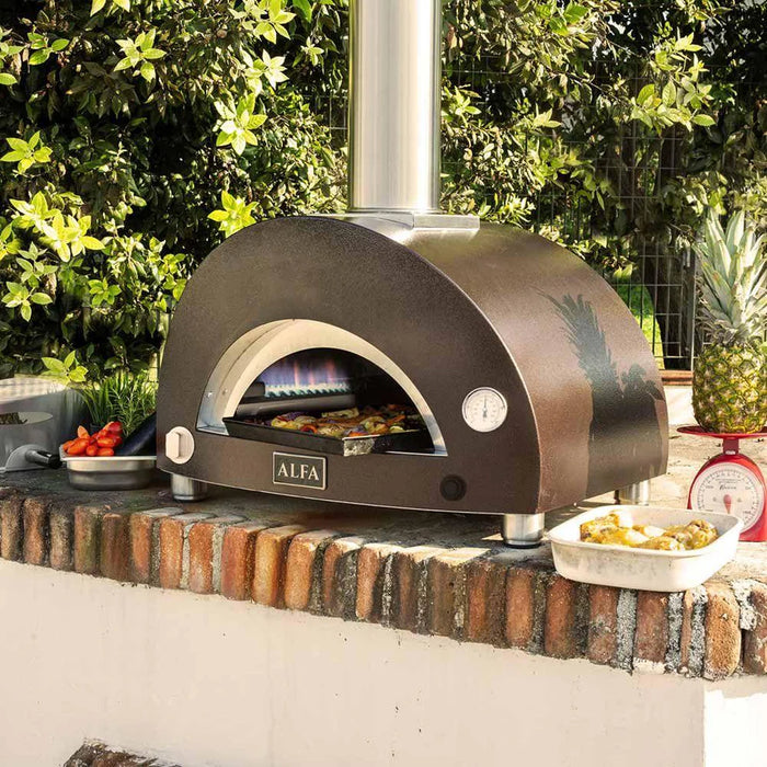 Alfa Moderno 1 Pizze FXMD-1P-GRAM-U Gas Pizza Oven