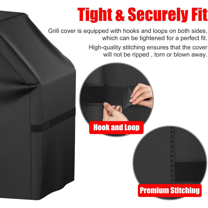 Vero Hardware Universal Monument Grill Cover – Waterproof, UV-Resistant, Heavy-Duty Protection (Black)