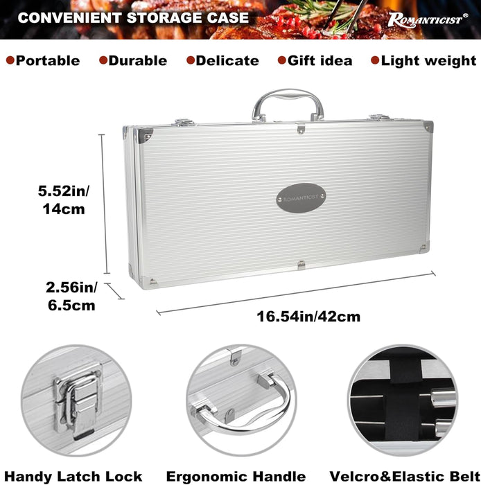 Vero Hardware 20 piece Heavy Duty BBQ Grill Tool Set in Case