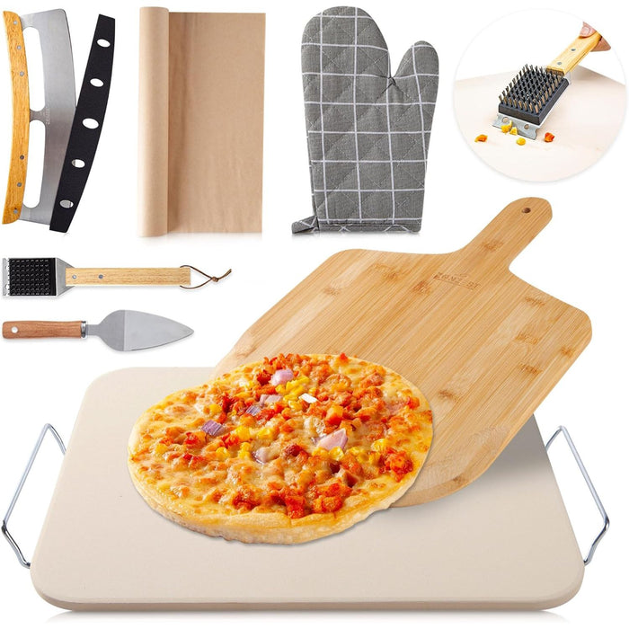 Vero Hardware 8 PCS Pizza Stone Set