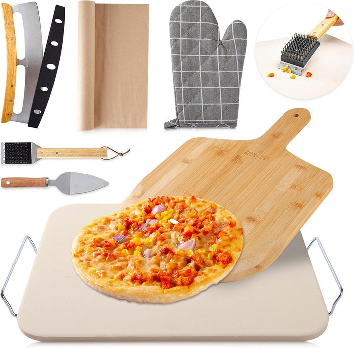 Vero Hardware 8 PCS Pizza Stone Set