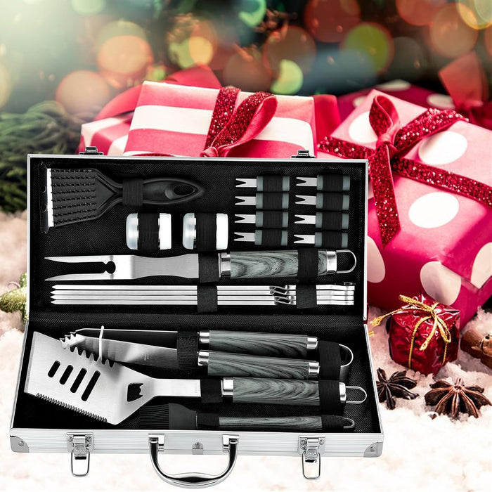 Vero Hardware 20 piece Heavy Duty BBQ Grill Tool Set in Case