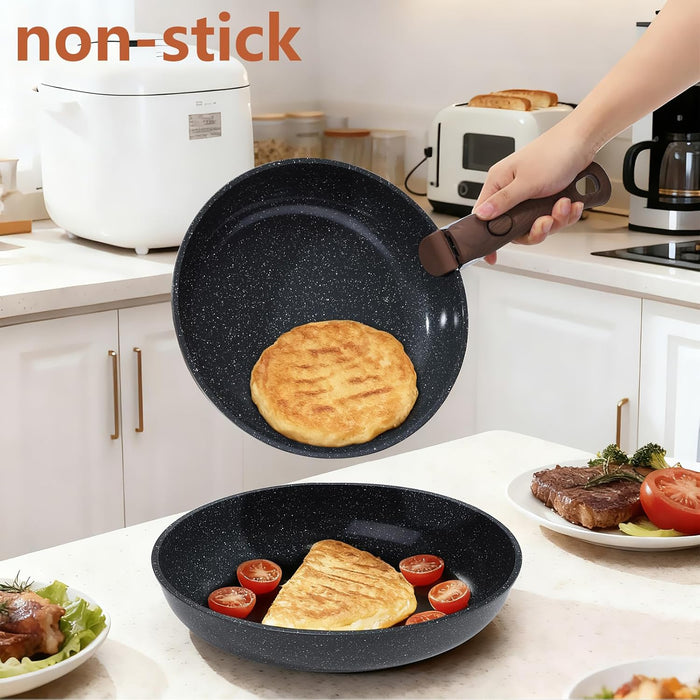 Vero Hardware 15PCS Ceramic Cookware Sets Detachable Handle Pots and Pans Set Non Stick