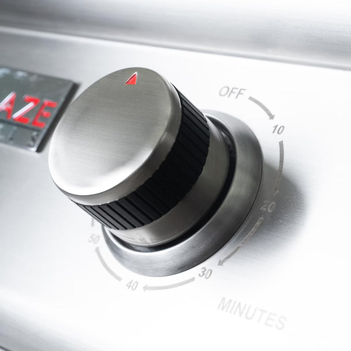 Blaze BLZ-ELEC-21 21" Freestanding Electric Grill, 1500W 120V, Stainless Steel Outdoor BBQ