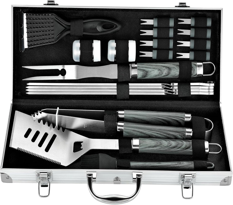 Vero Hardware 20 piece Heavy Duty BBQ Grill Tool Set in Case