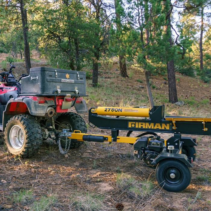 Firman Power Equipment GS2701 27‑Ton Portable Log Splitter – Kohler 196 cc Engine, Hardened Steel Wedge, Vertical/Horizontal Operation