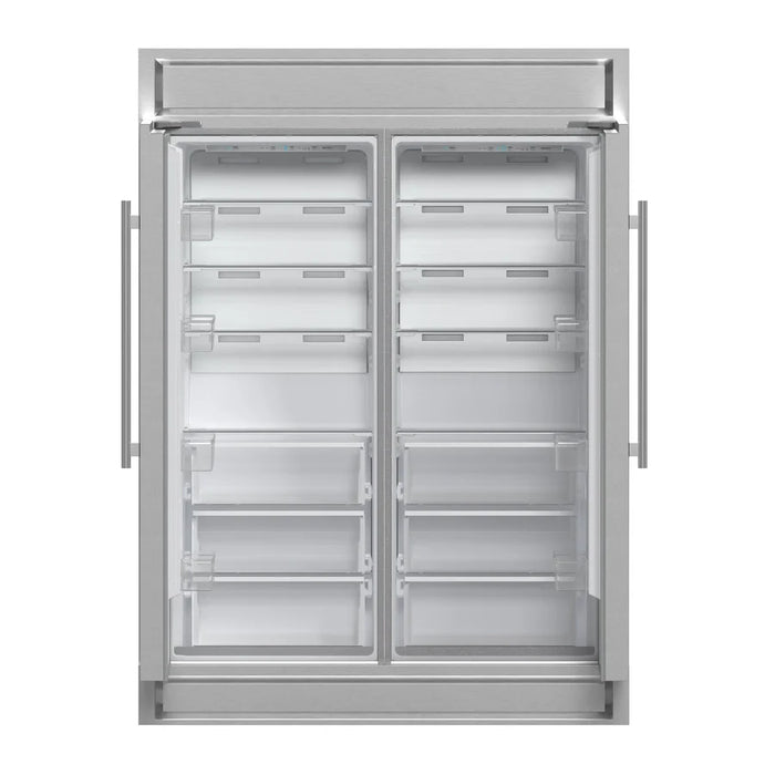 Forno Maderno FFFFD1722-60S 60" Convertible Refrigerator/Freezer Set, Stainless Steel, 27.2 Cu. Ft.