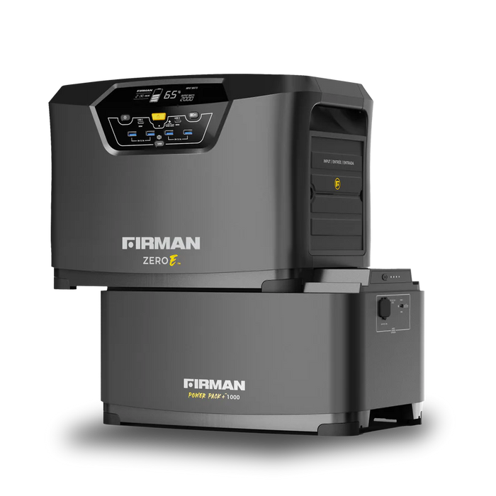 Firman Zero‑E Expandable Power Station Combo – 2080 Wh LiFePO₄, 2000 W Output, Base + 1 Expansion