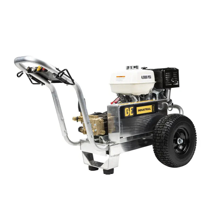 BE Power Equipment B4013HABC 4,000 PSI 4.0 GPM Gas Pressure Washer – Honda GX390 Cold Water Belt‑Drive Triplex Pump