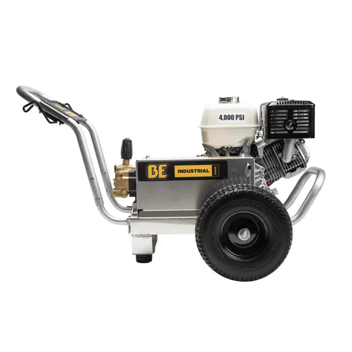 BE Power Equipment B4013HABC 4,000 PSI 4.0 GPM Gas Pressure Washer – Honda GX390 Cold Water Belt‑Drive Triplex Pump