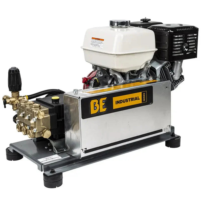 BE Power Equipment B4013HTBG 4,000 PSI 4.0 GPM Gas Pressure Washer – Honda GX390 Belt‑Drive General Triplex Pump Truck‑Mount Frame