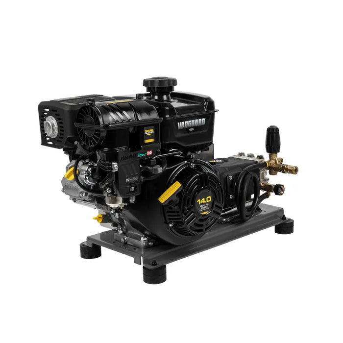 BE Power Equipment B4014VTBA 4,000 PSI 4.0 GPM Gas Pressure Washer – Vanguard 400 Engine & AR Triplex Pump (Truck‑Mount Plate)