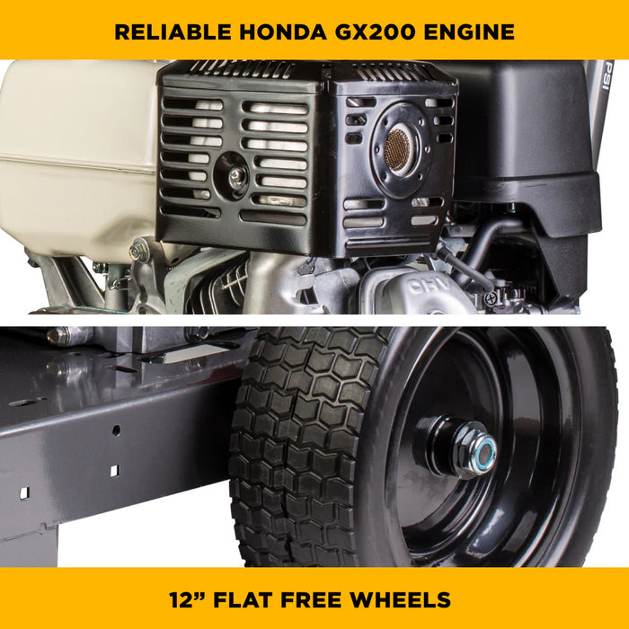 BE Power Equipment B4213HCS 4,200 PSI 4.2 GPM Cold Water Gas Pressure Washer – Honda GX390 Comet Triplex Pump