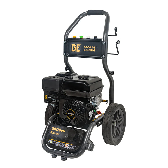BE Power Equipment B3475PX 3,400 PSI 2.5 GPM Gas Pressure Washer – 223cc Powerease OHV Cold Water Machine
