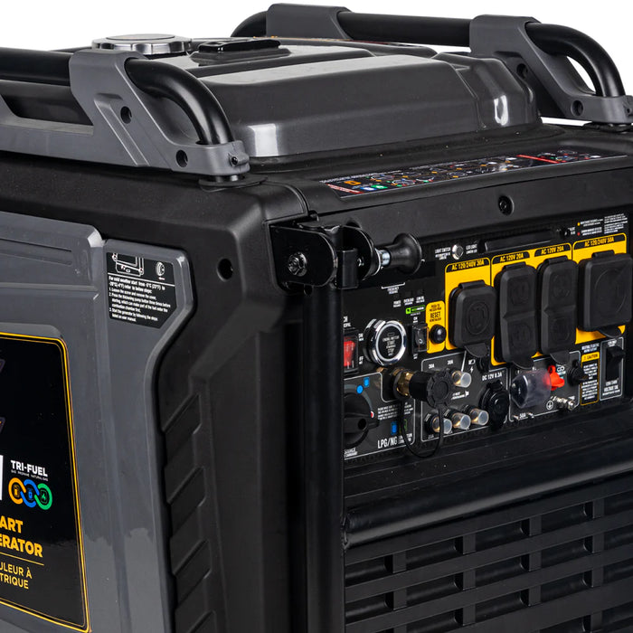 BE Power Equipment BE10500IT 10,500W Peak / 8,500W Running Tri‑Fuel Digital Inverter Generator – 458cc PowerEase OHV