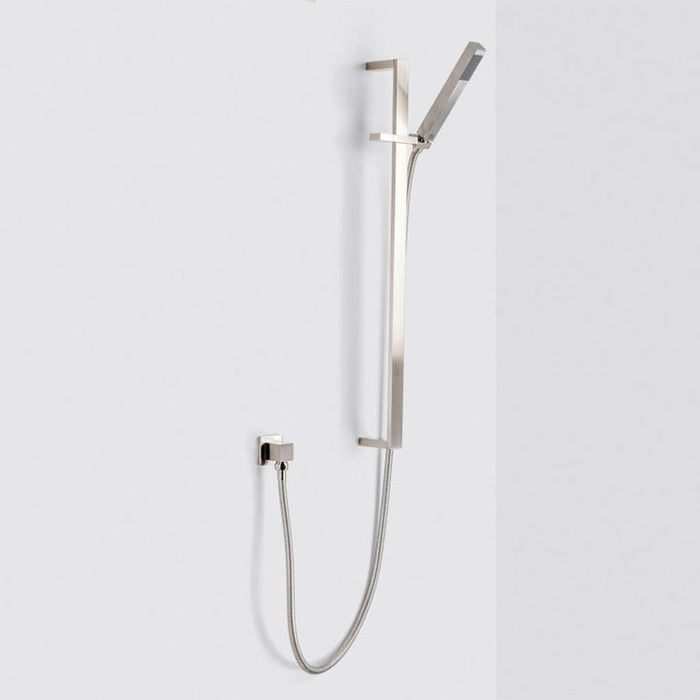 Bathonomy Devon 2‑3 Way Flush‑Mount Shower Set with Hand Shower Column – 12″ Brass, Brushed Nickel