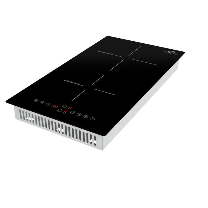 Forno Parco FCTIN0583-12 12″ Induction Cooktop, 2 Zones, 3600 W Total Power, Touch Controls
