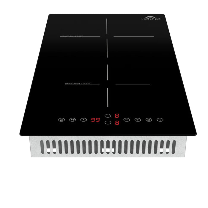 Forno Parco FCTIN0583-12 12″ Induction Cooktop, 2 Zones, 3600 W Total Power, Touch Controls