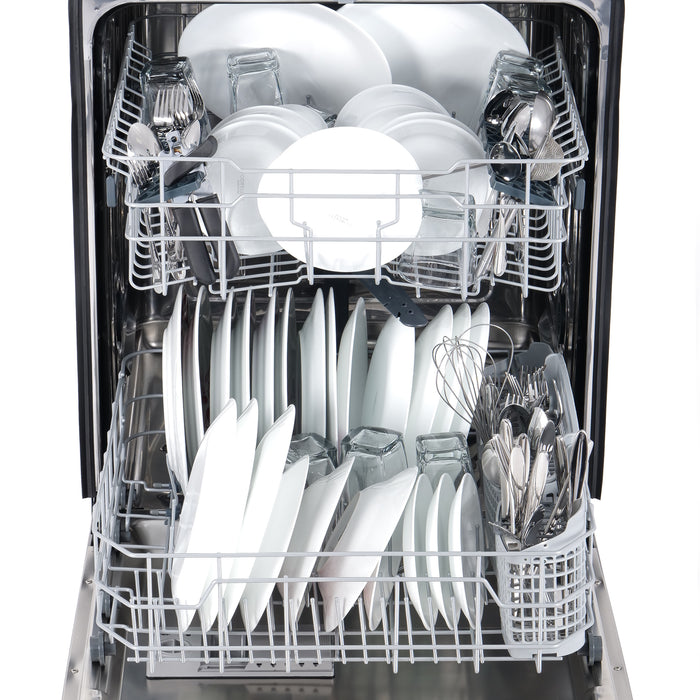 Cosmo 24-Inch Top Control Tall Tub Built-In Dishwasher in Fingerprint Resistant Stainless Steel (COS-DIS6502)