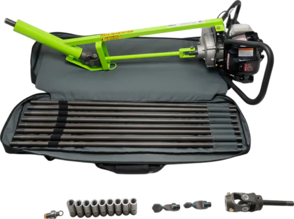 MiniTrencher SiBore Drill SB215 MicroBore Gas Powered Boring Auger Honda GX35 Engine 1 in. x 24 ft Capacity SB215.MIN