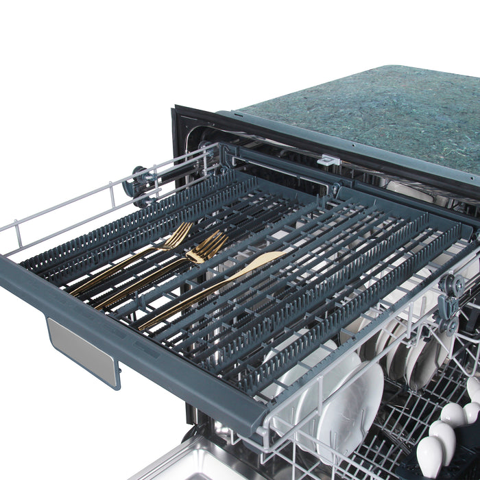 Cosmo 24-Inch Vista Collection Top Control Built-In Dishwasher in Fingerprint Resistant Stainless Steel (COS-DWV24TTR)