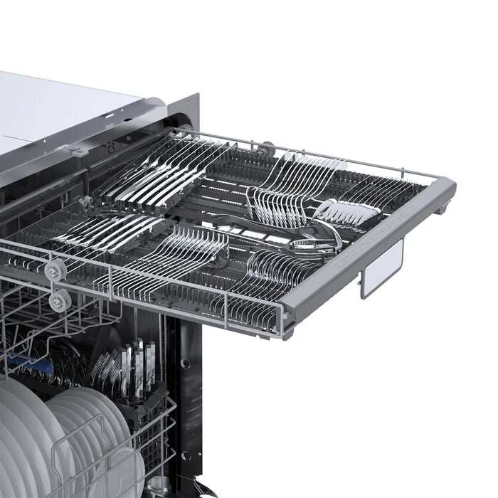 Forno Rivestito FDWBI8011-24 24" Built-In Stainless Steel Dishwasher – 14 Place Settings, Front Controls, 6 Wash Cycles, 120V