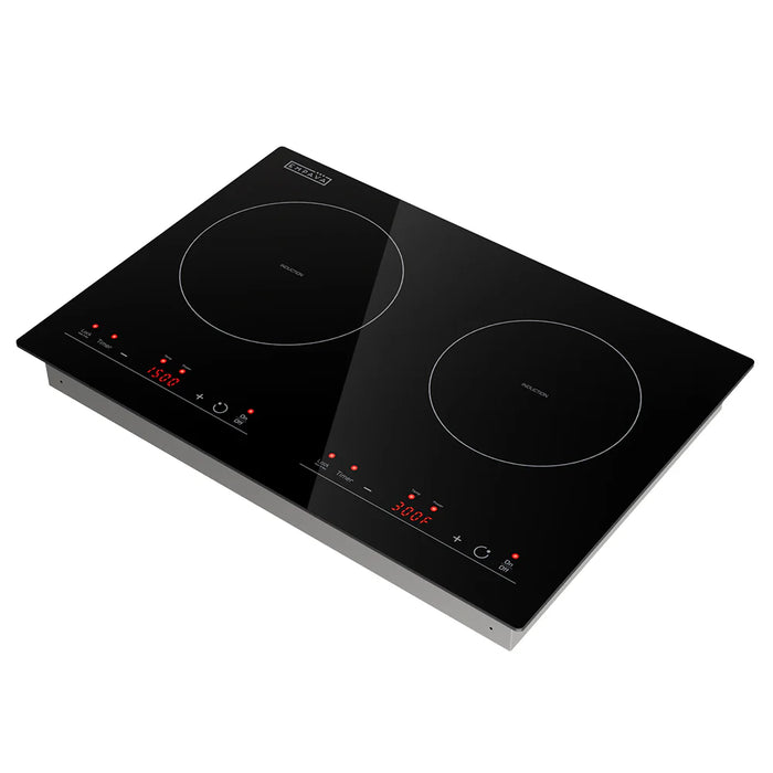 Empava EMPV-IDC12B2 12-Inch Induction Cooktop – 2-Zone Built-In Electric Glass Cooktop with Touch Controls