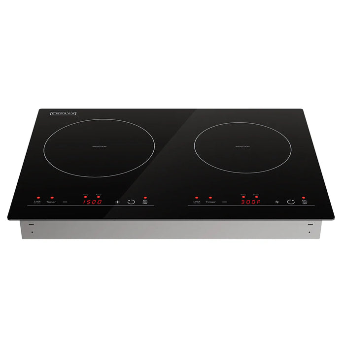Empava EMPV-IDC12B2 12-Inch Induction Cooktop – 2-Zone Built-In Electric Glass Cooktop with Touch Controls