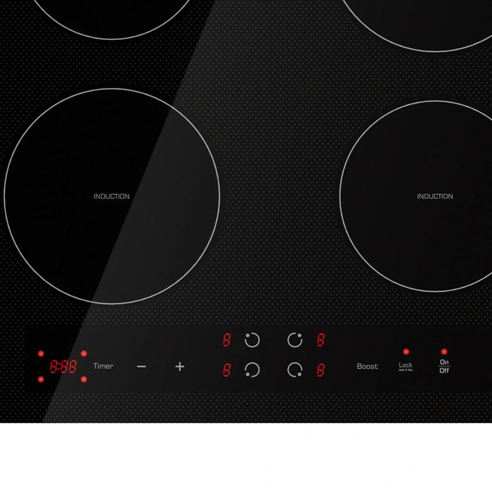 Empava EMPV-IDC24 24-Inch Induction Cooktop – 4-Zone Built-In Electric Glass Cooktop with Touch Controls
