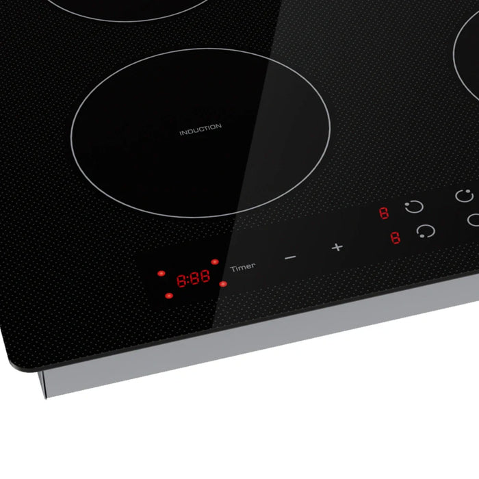 Empava EMPV-IDC24 24-Inch Induction Cooktop – 4-Zone Built-In Electric Glass Cooktop with Touch Controls