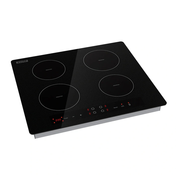 Empava EMPV-IDC24 24-Inch Induction Cooktop – 4-Zone Built-In Electric Glass Cooktop with Touch Controls