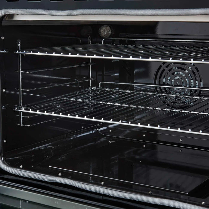 Forno Paolo FFSEL6011‑48 48" Freestanding Electric Range – True Convection Dual Ovens, 7 Burners, 11,000W Cooktop, Stainless Steel