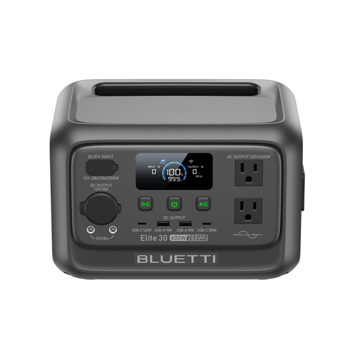 BLUETTI Premium 30 V2 Portable Power Station – 600W 320Wh LiFePO₄ Solar Generator