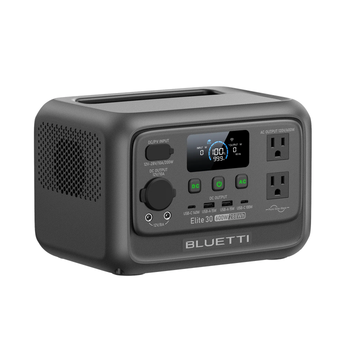 BLUETTI Premium 30 V2 Portable Power Station – 600W 320Wh LiFePO₄ Solar Generator