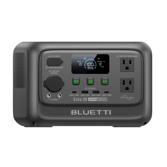 BLUETTI Premium 30 V2 Portable Power Station – 600W 320Wh LiFePO₄ Solar Generator